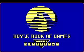 Hoyle: Official Book of Games - Volume 2: Solitaire DOS Title screen