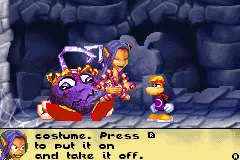 Rayman: Raving Rabbids Game Boy Advance After freeing Ly, she rewards Rayman with the Hip-Hop costume