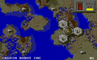 Full Metal Planet DOS Setting your mothership down on a zoomed-in map