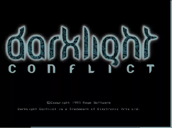 Darklight Conflict DOS Title screen