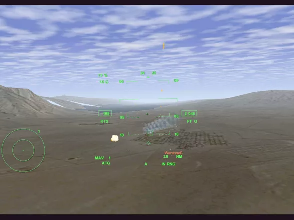 JetFighter IV: Fortress America Windows Hauling mud...and taking out the ground targets