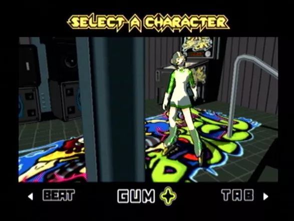 Jet Grind Radio Dreamcast Character select