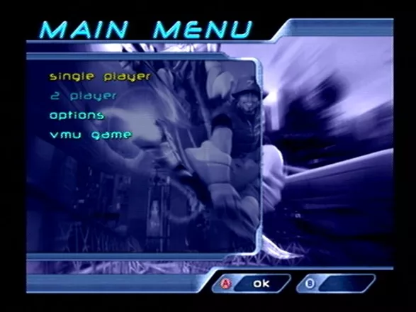 Trickstyle Dreamcast Main menu