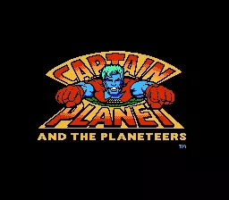 Captain Planet and the Planeteers NES Title Screen