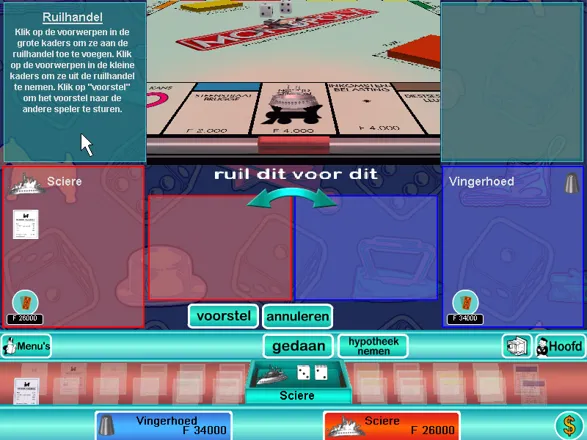 Monopoly Windows Suggest trades with other players.