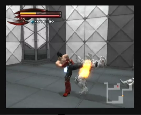 Tekken 5 PlayStation 2 Fighting in Devil Within. (Interlacing... ARG!)