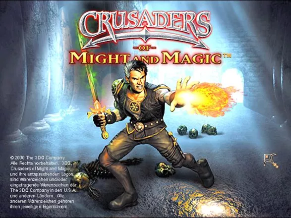 Crusaders of Might and Magic Windows Title screen