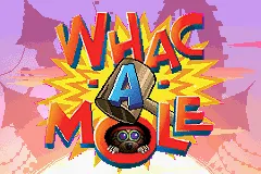 Whac-A-Mole Game Boy Advance Title screen