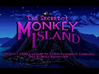 The Secret of Monkey Island Macintosh Title screen