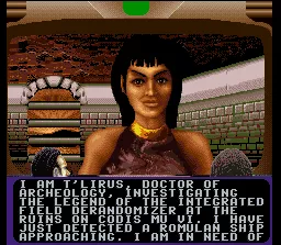 Star Trek: The Next Generation - Future&#x27;s Past SNES Talking to a doctor during the first mission