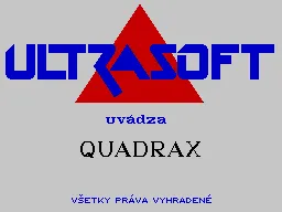 Quadrax ZX Spectrum logo screen