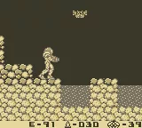 Metroid II: Return of Samus Game Boy Destroy Metroids to clear away lava.