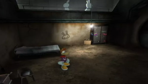 Rayman: Raving Rabbids Wii In your cell, you can listen to music, change outfits, and other events.