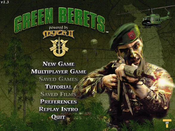 Green Berets Windows Main Menu