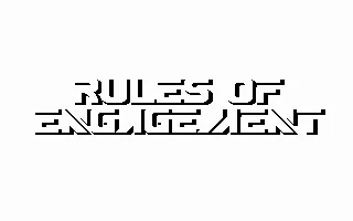 Rules of Engagement DOS Title screen (CGA)