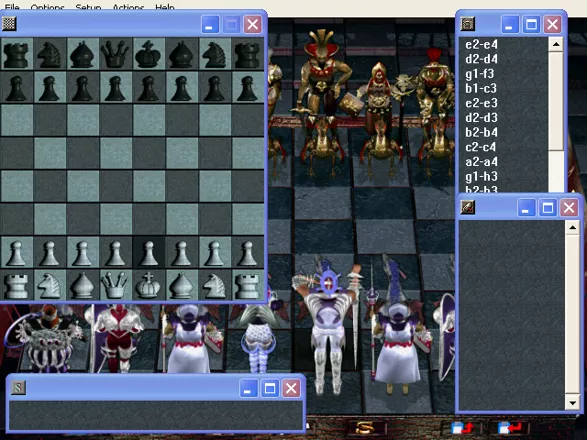 Combat Chess Windows The main board, with a bunch of support windows