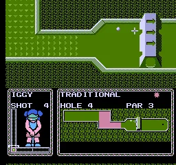 Mini-Putt NES If you miss on the accuracu meter, you will never pass