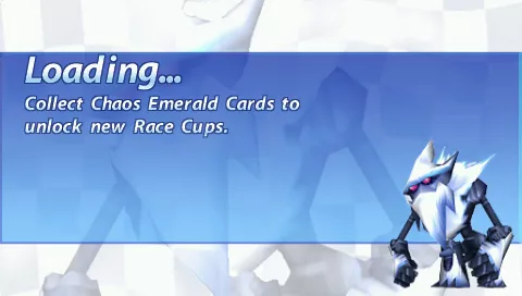 Sonic Rivals PSP Loading screen with free hint