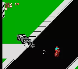 Paperboy 2 NES Somebody is trying to hit me with tires