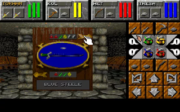 Dungeon Master II: Skullkeep DOS Browsing through the merchant&#x27;s wares