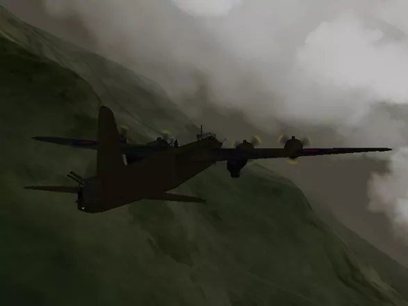 Fighter Squadron: The Screamin&#x27; Demons over Europe Windows A Stirling climbs out into a forbidding dust sky