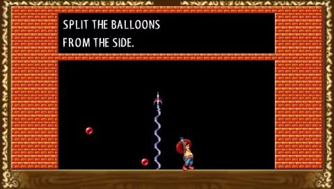 Capcom Puzzle World PSP Buster Buddies tutorial screen