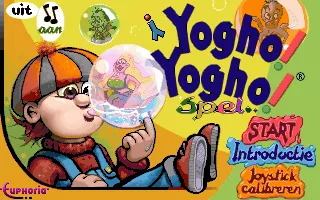 Yogho Yogho spel DOS Title screen