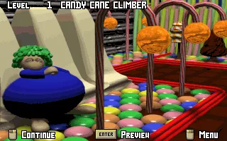 Lemmings 3D DOS First game level. Maybe it&#x27;s me, but the 3D lemmings look rather ugly.