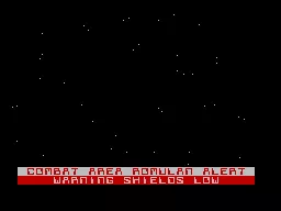 Starship Enterprise ZX Spectrum Warp transition screen when entering a new sector