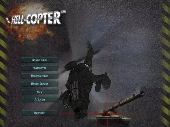 Hell-Copter Windows Title screen