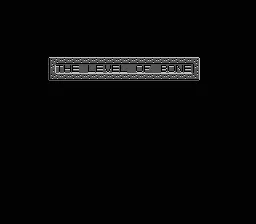 Robodemons NES Level title card: &#x22;The Level of Bone&#x22;