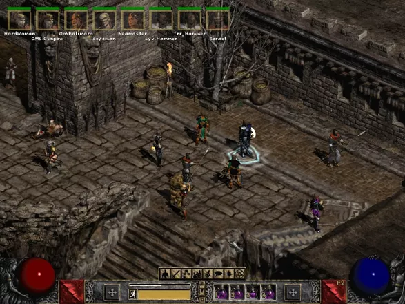 Diablo II: Lord of Destruction Windows Daily routine on Battle.net: Players are waiting for someone to open a portal to do the next &#x22;Baal-run&#x22;.