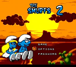 The Smurfs Travel the World Genesis Title smurf