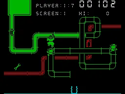 Super Pipeline II ZX Spectrum There&#x27;s a spanner in the works