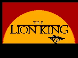 The Lion King SEGA Master System Title screen