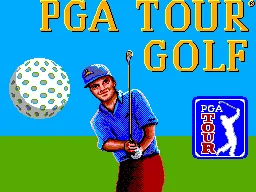 PGA Tour Golf SEGA Master System Title screen