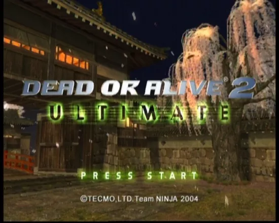 Dead or Alive: Ultimate Xbox DOA2 main title