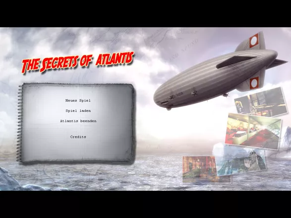 The Secrets of Atlantis Windows main menu screen