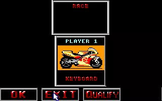 Grand Prix 500 2 Amstrad CPC Pre-Race Menu...