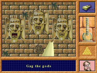 The Crystal Maze DOS Gag the gods.