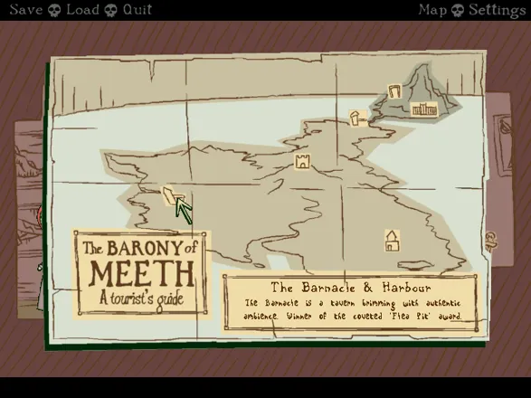 Nelly Cootalot: Spoonbeaks Ahoy! Windows The map used to travel to the different locations.