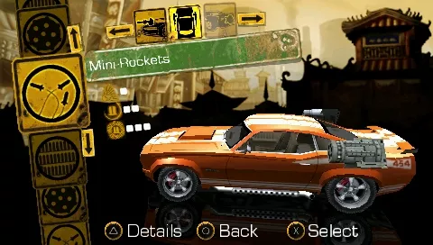 Full Auto 2: Battlelines  PSP You can equip 2 weapons for each race.
