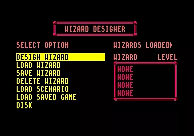 Lords of Chaos Amstrad CPC Design Wizard