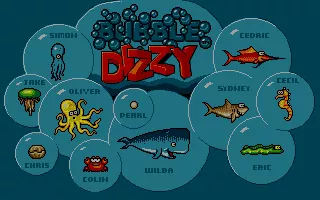 Bubble Dizzy DOS Title screen (VGA)