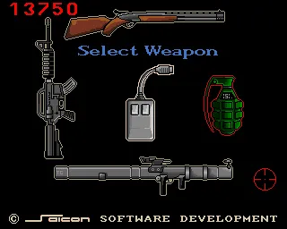 Take &#x27;Em Out Amiga Weapon selection