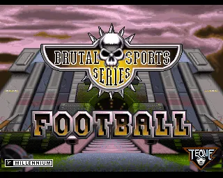 Brutal Sports Football Amiga Title screen (AGA version)