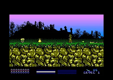 Stryker in the Crypts of Trogan Amstrad CPC Game start