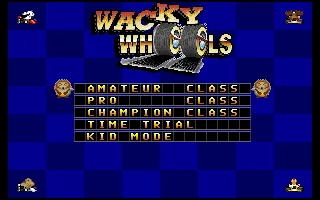 Wacky Wheels DOS Championship race modes