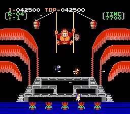 Donkey Kong 3 NES Stage 3