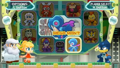Mega Man Powered Up PSP When you play not Mega Man character you will have Mega as boss in that character stage